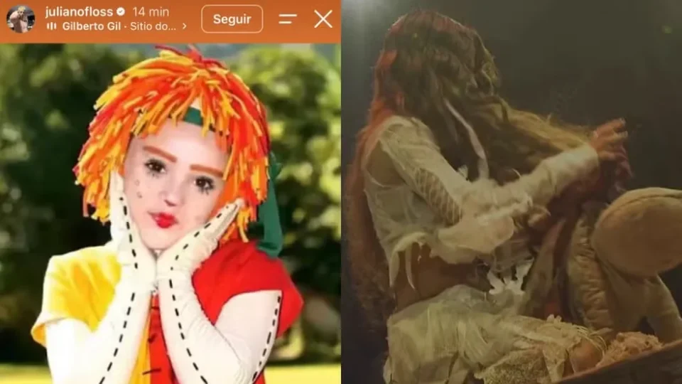 Juliano Floss posta foto de Emília após Marina Sena rasgar boneca durante show no Rock in Rio