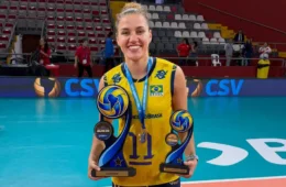 Karina sofre fratura no tornozelo e está fora do Sul-Americano de vôlei