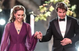 Tom Cruise quebra etiqueta real ao dar a mão para Kate Middleton durante estreia de “Digger”