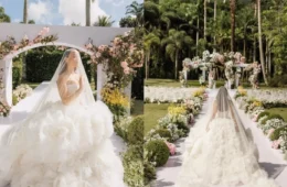 Larissa Manoela revela que vestido de casamento pesava 20 kg e véu chegava a 15 kg