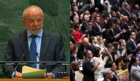 Flávio Bolsonaro pede ao TSE que proíba Lula de usar discurso da ONU em campanha