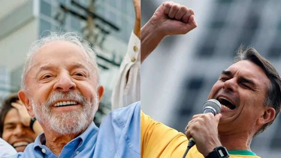 AtlasIntel: Lula tem 45,3% e Flávio Bolsonaro, 42,2% no 1º turno
