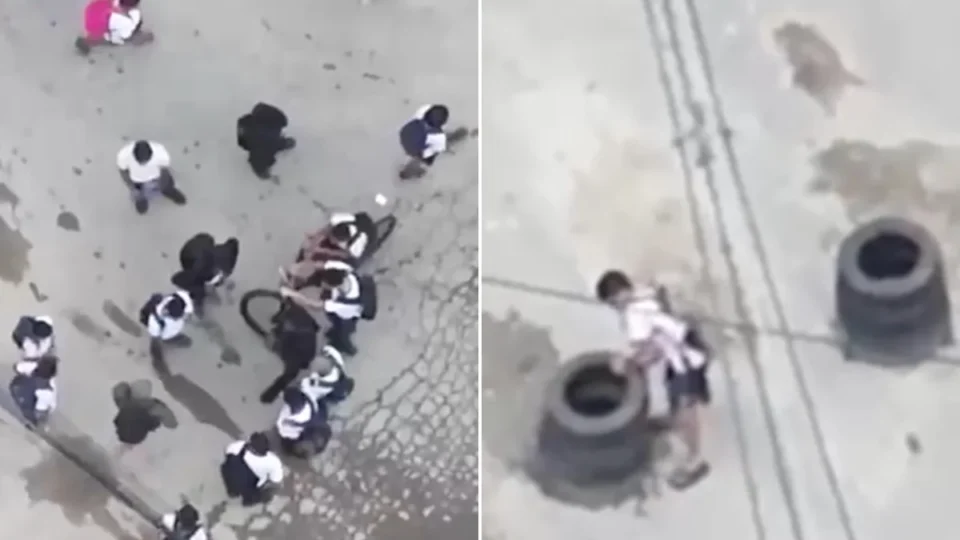 Alunos são flagrados ao lado de traficante armado e ajudando a montar barricadas no Rio