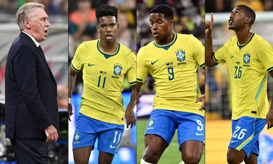 ncelotti, Estêvão, Endrick e Rayan: destaques positivos e negativos de Brasil x Austrália