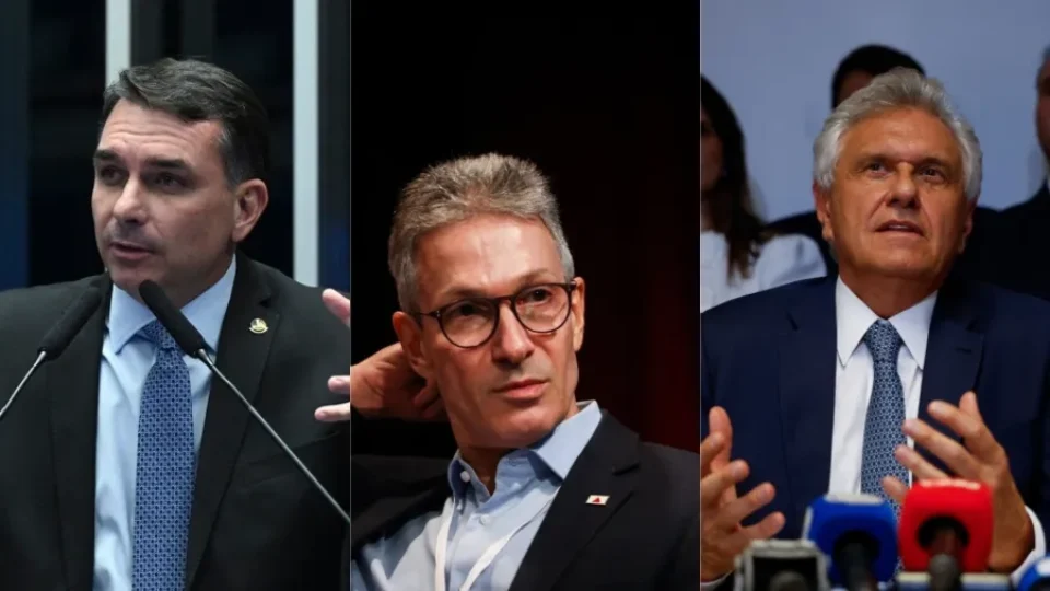 Caiado, Flávio e Zema se unem contra decisão de Toffoli que atinge campanha de Renan Santos