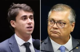 Nikolas Ferreira chama Flávio Dino de “bosta” após comentário de ministro durante julgamento no STF