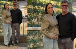 Juliano Cazarré e Letícia anunciam gravidez do sétimo filho