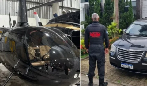Operação apreende helicóptero de R$ 10 milhões em investigação sobre pirâmide financeira