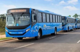 Mais 18 ônibus chegam a Rio Branco para renovação do transporte coletivo