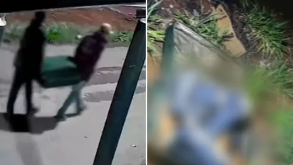 Dupla é flagrada carregando mala onde corpo de homem foi encontrado em Goiás