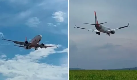 Avião arremete duas vezes antes de pousar em aeroporto de Goiás