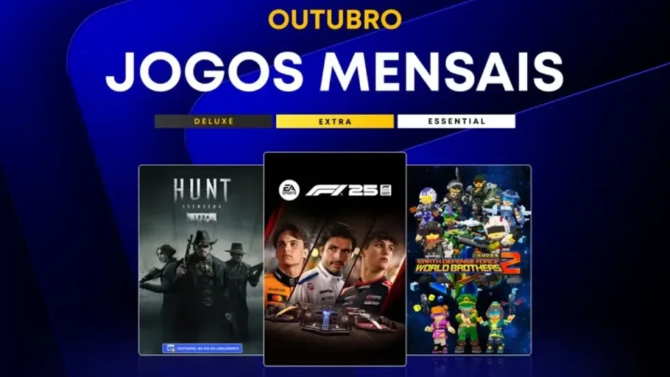 PlayStation Plus libera 5 jogos em outubro: saiba datas e bônus