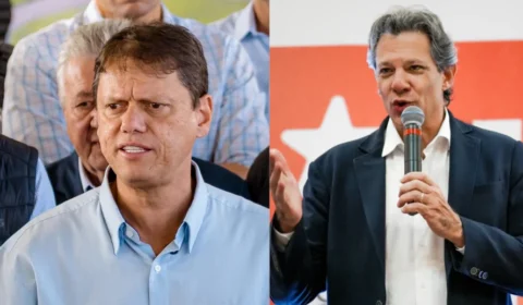 Tarcísio aposta em eventos fechados, enquanto Haddad intensifica corpo a corpo nas ruas de SP