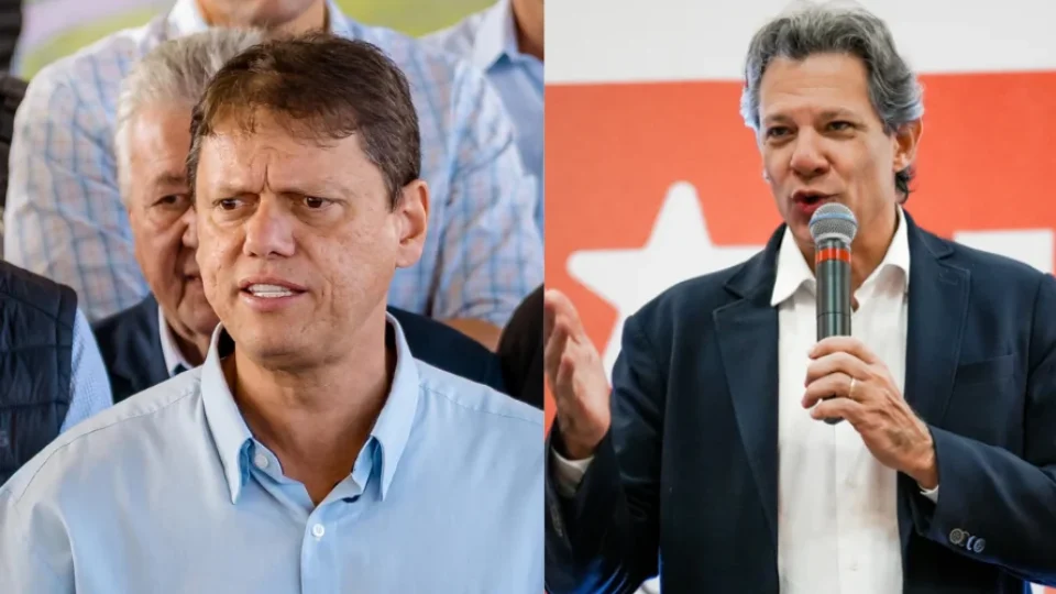 Tarcísio aposta em eventos fechados, enquanto Haddad intensifica corpo a corpo nas ruas de SP