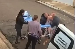 Paciente cai de maca durante transporte para ambulância em Minas Gerais