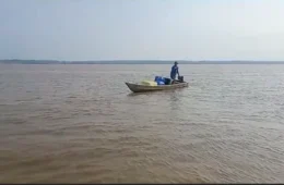 Aposentado de 67 anos desaparece após cair de lancha no Rio Solimões em Iranduba