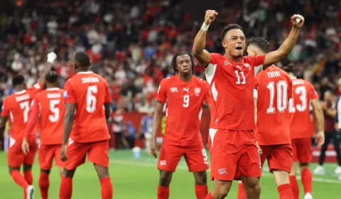Suíça vence Macedônia do Norte por 3 a 0 na estreia da Nations League