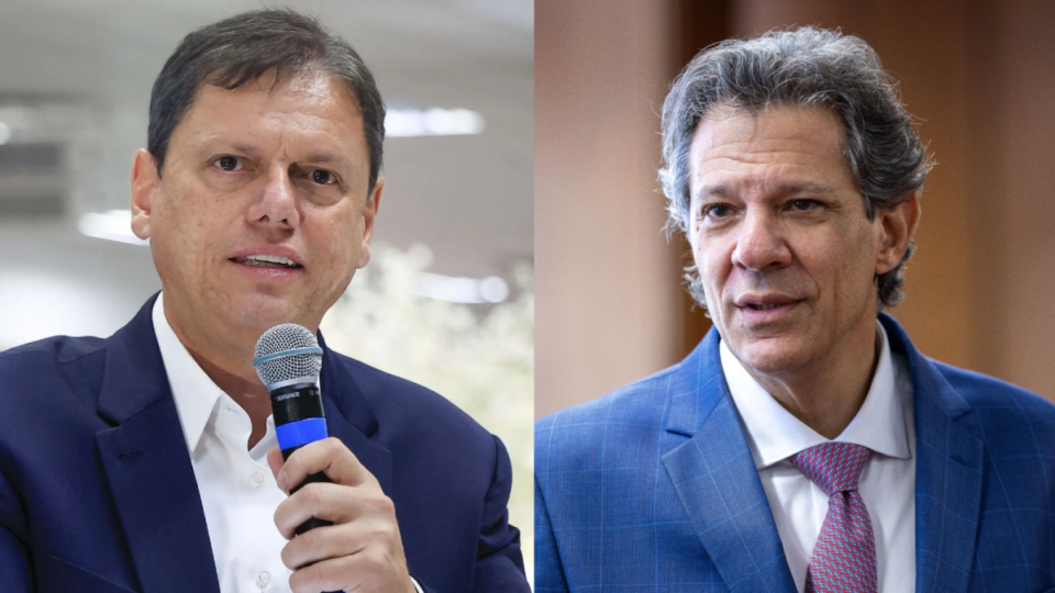 Quaest aponta Tarcísio com 44% e Haddad com 24% na disputa pelo governo de SP
