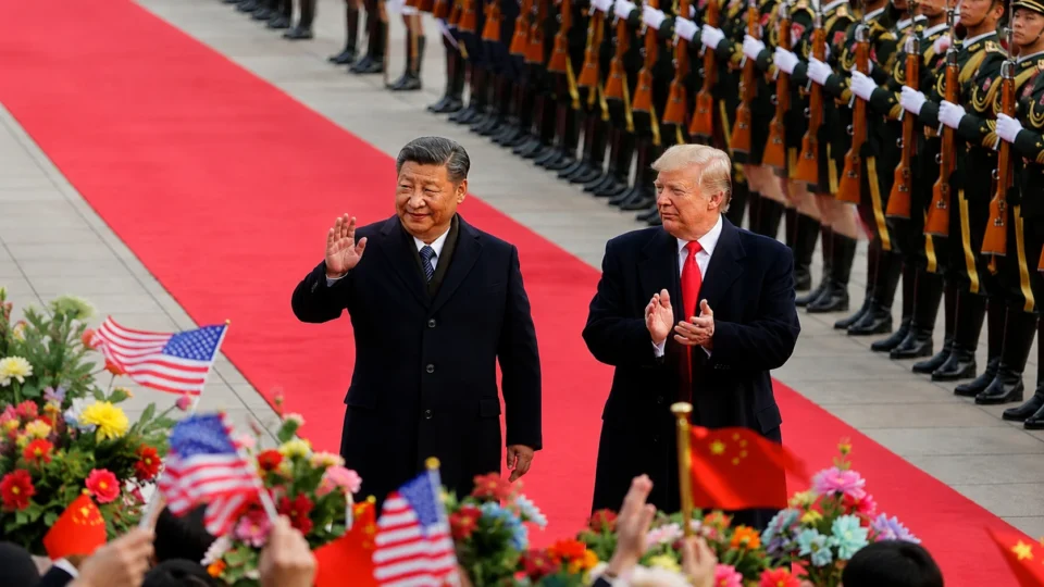 Trump recebe Xi Jinping com tapete vermelho nos EUA em encontro marcado por comércio e tecnologia