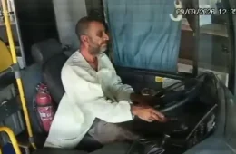 Homem foge de hospital, furta ônibus e dirige em zigue-zague pela Via Estrutural