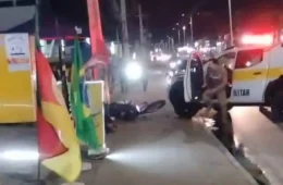 Viatura da PM atropela motociclista durante comemoração pela reeleição de Lula em SC