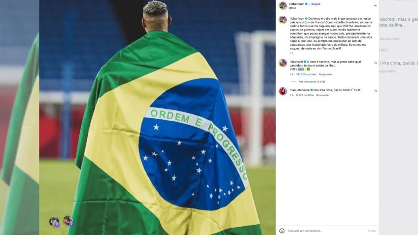 ...Lula diz que pediu à PF investigação sobre ilha disputada por Richarlison© 2026 Todos os direitos são reservados ao Poder360, conforme a Lei nº 9.610/98. A publicação, redistribuição, transmissão e reescrita sem autorização prévia são proibidas.