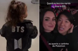 Filha de Neymar e outros famosos prestigiam show do BTS em São Paulo