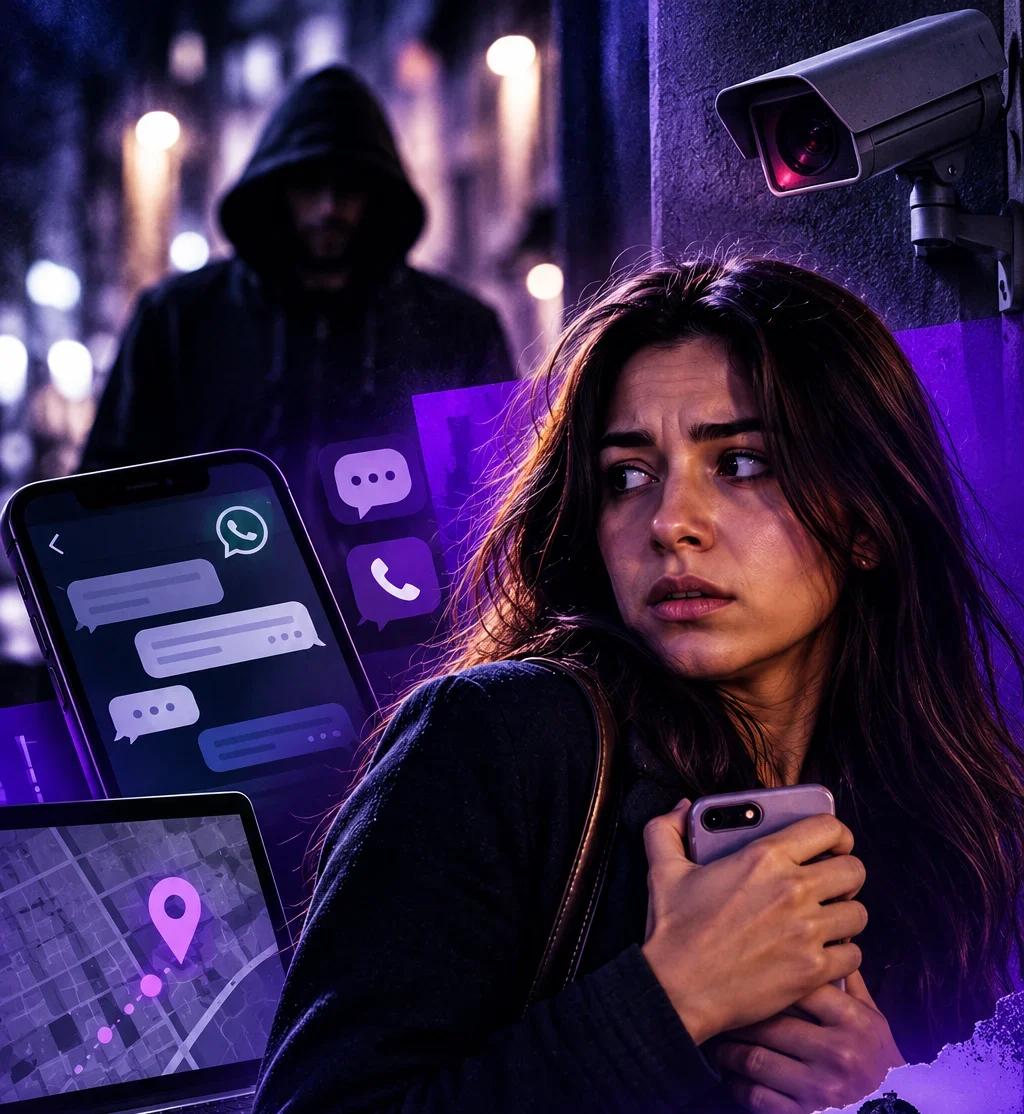 Processos por stalking no RJ cresceram mais de 2.151% em cinco anos, segundo dados do TJRJ. Saiba identificar a perseguição, reunir provas e denunciar.
