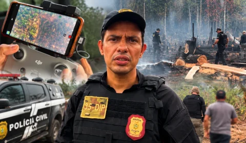 Homem de 53 anos é preso suspeito de provocar incêndio criminoso em área de mata no Amazonas