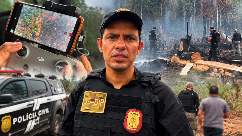 Homem de 53 anos é preso suspeito de provocar incêndio criminoso em área de mata no Amazonas