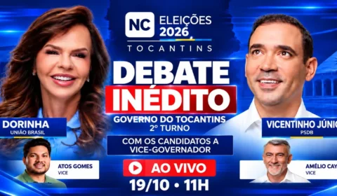 AO VIVO: TV Norte reúne Dorinha e Vicentinho Júnior em debate nesta segunda-feira