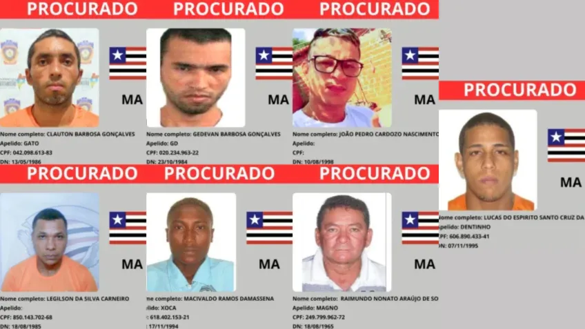 Além de Edilson, estão na lista do Maranhão os seguintes condenados:Clauton Barbosa Gonçalves (Gato); Edison Soares Ribeiro; Gedevan Barbosa Gonçalves (GD); João Pedro Cardozo Nascimento; Legilson da Silva Carneiro; Lucas do Espírito Santo Cruz da Silva (Dentinho); Macivaldo Ramos Damassena (Xoca); Raimundo Nonato Araúdo de Sousa (Magno).