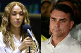 Erika Hilton pede apreensão de passaporte de Flávio Bolsonaro após derrota eleitoral