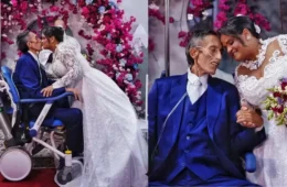 Paciente com câncer terminal se casa em hospital após 28 anos de amor iniciado no futebol