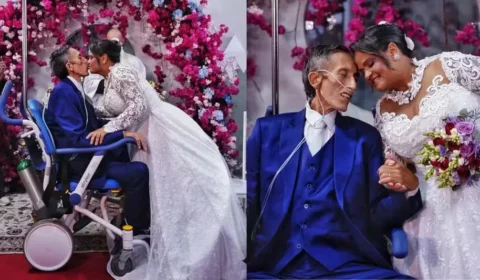Paciente com câncer terminal se casa em hospital após 28 anos de amor iniciado no futebol