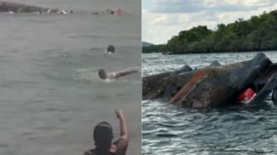 Embarcação com 20 pessoas naufraga em Minas Gerais e todos sobrevivem