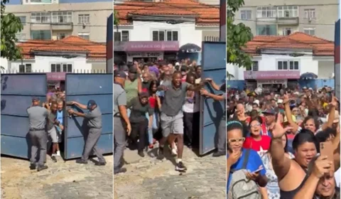 VÍDEO: Multidão corre para votar após abertura de portões em colégio eleitoral de Salvador