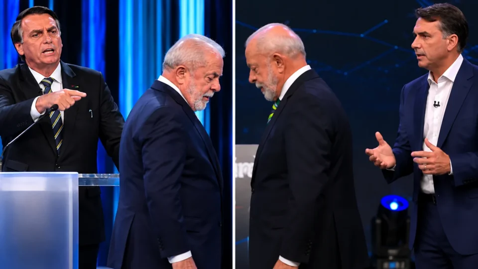 Déjà-vu? Lula vira as costas para Flávio em debate e cena de 2022 viraliza nas redes
