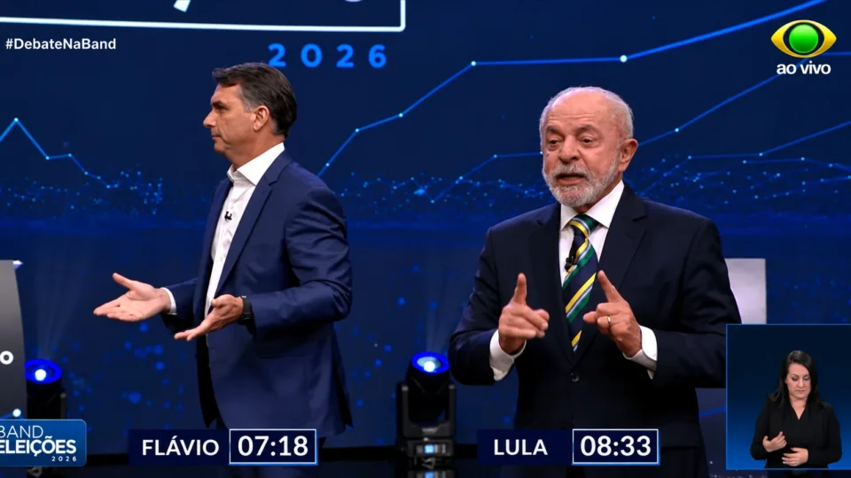 Debate Lula x Flávio na Band movimenta disputa pela audiência na TV