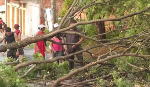 Chuvas destrói casas e deixa moradores sem luz em Santa Luzia
