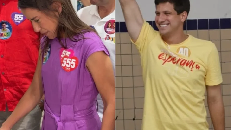 Raquel Lyra e João Campos votam em Pernambuco