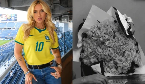 Virginia Fonseca recebe buquê de flores sem remetente após término com Vini Jr.