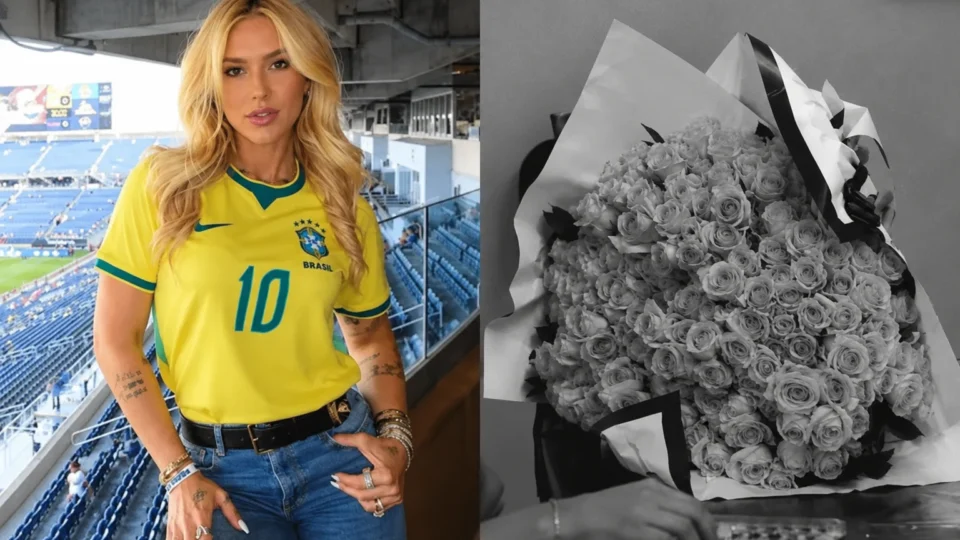 Virginia Fonseca recebe buquê de flores sem remetente após término com Vini Jr.