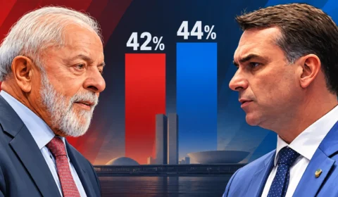 Quaest: Flávio tem 44% e Lula 42% em cenário de segundo turno