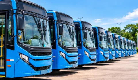 Rio Branco recebe 20 ônibus modelo 2027 para nova frota