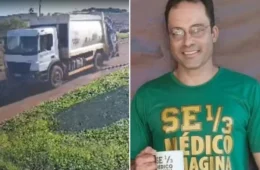 VÍDEO: Gari que cursava medicina morre atropelado por caminhão de lixo em MS