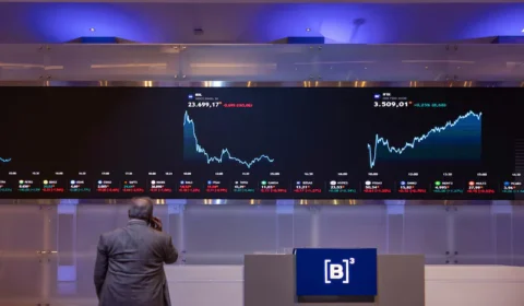 Dólar cai para R$ 5,35 após disparada, mas Bolsa brasileira fecha novamente no vermelho
