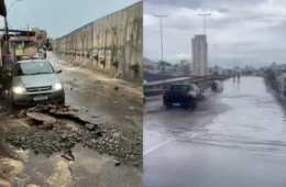 Chuva forte provoca alagamentos na Grande BH e bloqueio de avenida na capital