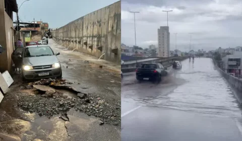 Chuva forte provoca alagamentos na Grande BH e bloqueio de avenida na capital