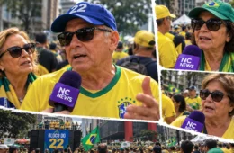 Flávio Bolsonaro reúne apoiadores no Bloco do 22; NC News entrevista eleitores na Paulista